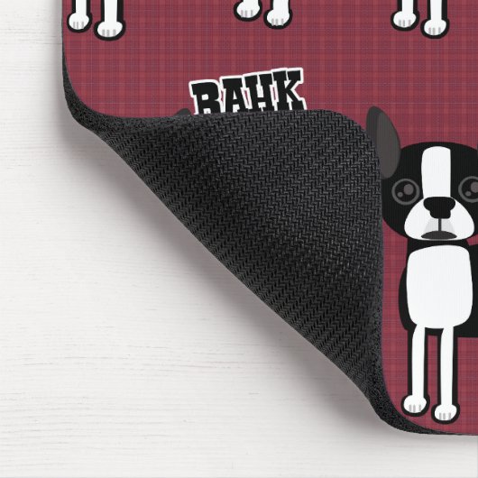 Boston Accent Terrier Pattern Muismat (Hoek)