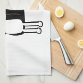 Boston Accent Terrier thuis Theedoek (Quarter Fold)