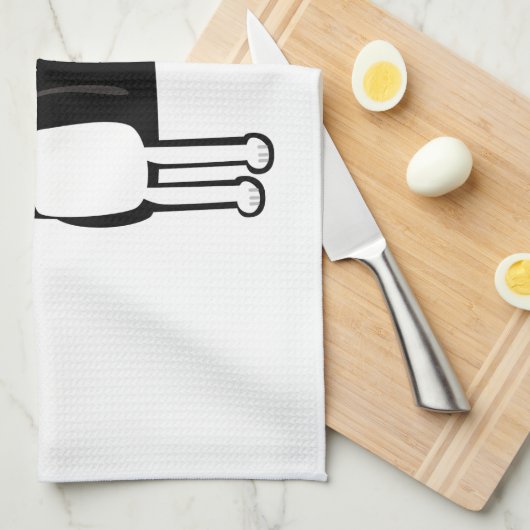 Boston Accent Terrier thuis Theedoek (Quarter Fold)