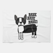Boston Accent Terrier thuis Theedoek (Horizontaal)