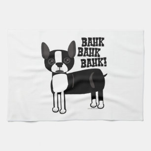 Boston Accent Terrier thuis Theedoek
