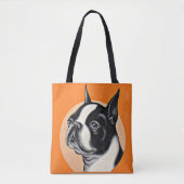Boston-afdruk Tote Bag (Voorkant)