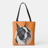 Boston-afdruk Tote Bag (Achterkant)