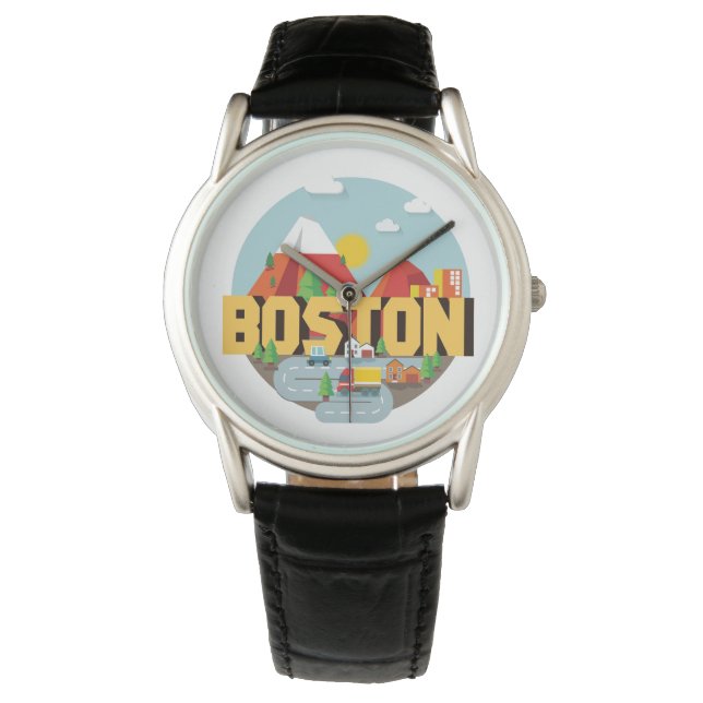 Boston als bestemming horloge (Voorkant)
