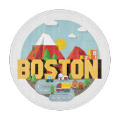 Boston als bestemming snijplank (Voorkant)