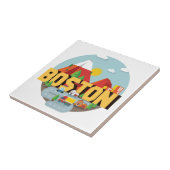 Boston als bestemming tegeltje (Zijkant)