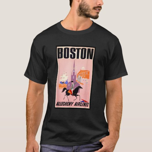 Boston American History Paul Revere Massachusetts  T-shirt (Voorkant)