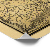 Boston and Maine Railroad Map 1898 Poster (Hoek)