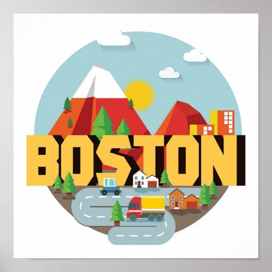 Boston As A Destination Poster (Voorkant)