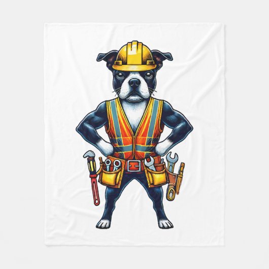 Boston Astronaut Fleece Deken (Voorkant)