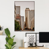 Boston Ave, Downtown Tulsa OK Poster (Thuiskantoor)