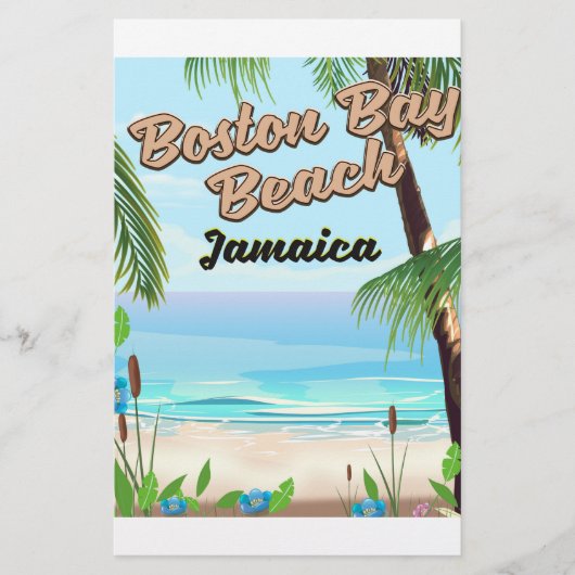 Boston baai strand, Jamaica Briefpapier (Voorkant)