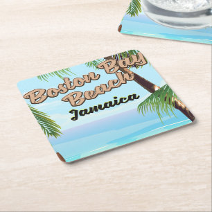 Boston baai strand, Jamaica Kartonnen Onderzetters