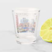 Boston Bachelorette Weekend Shot glass Shot Glas (Achterkant)