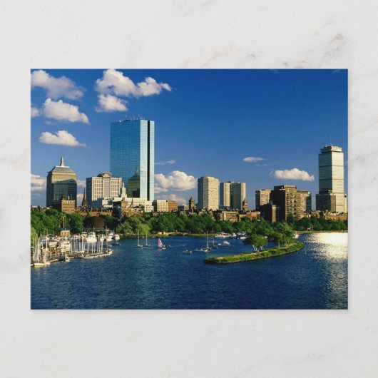 Boston Back Bay Area Briefkaart (Voorkant)