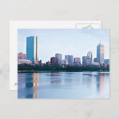 Boston Back over Charles River Briefkaart (Voorkant / Achterkant)