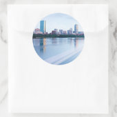 Boston Back over Charles River Ronde Sticker (Tas)