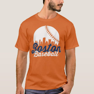 Boston Baseball Ball City Massachusetts Retro Vint T-shirt
