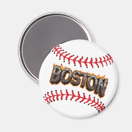 Boston Baseball Magnet (Voorkant / Achterkant)