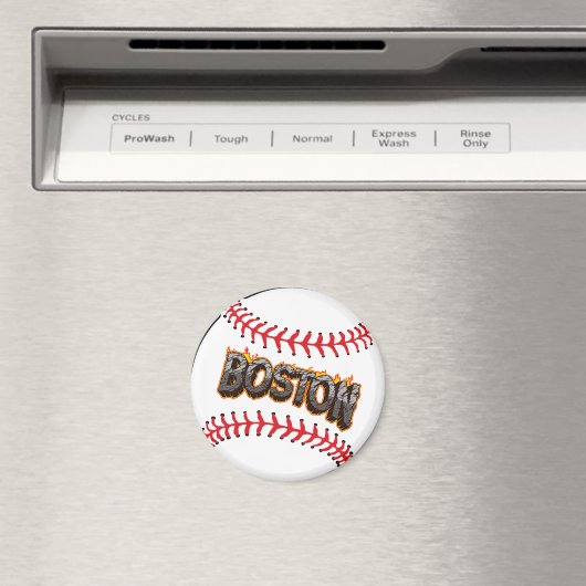 Boston Baseball Magnet (Insitu (Vaatwasser))