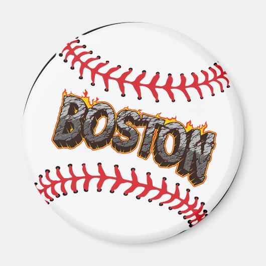 Boston Baseball Magnet (Voorkant)