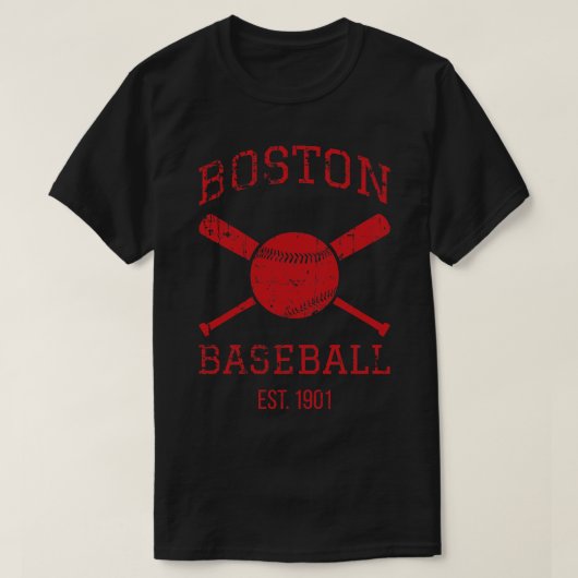 Boston Baseball Team I T-shirt (Design voorkant)