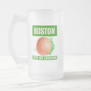 Boston Basketbal Legends Matglas Bierpul