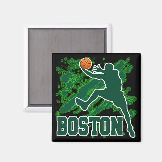 BOSTON BASKETBAL MAGNEET (Voorkant / Achterkant)