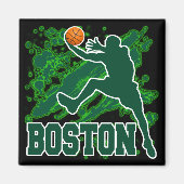 BOSTON BASKETBAL MAGNEET (Voorkant)