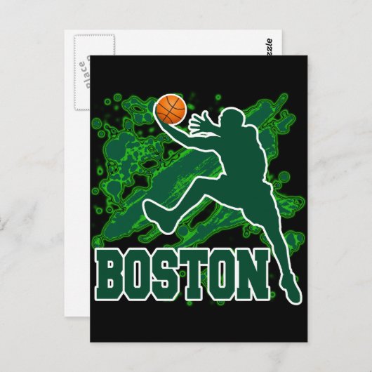 BOSTON BASKETBALL BRIEFKAART (Voorkant / Achterkant)