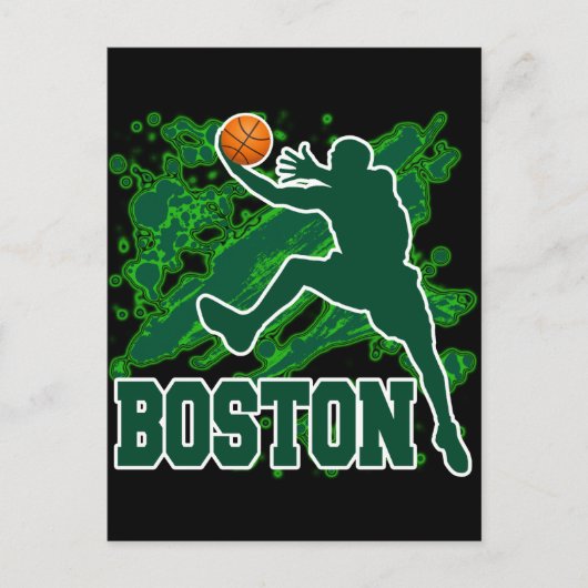 BOSTON BASKETBALL BRIEFKAART (Voorkant)