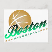Boston Basketball Briefkaart (Voorkant)