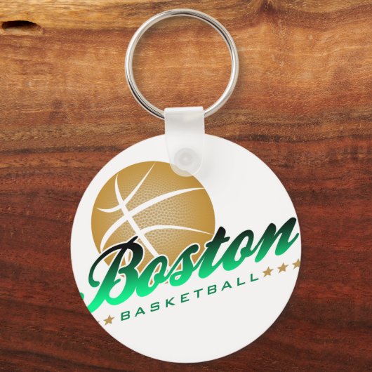 Boston Basketball Sleutelhanger (Voorkant)