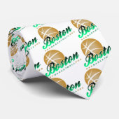 Boston Basketball Stropdas (Opgerold)