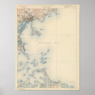 Boston Bay, Massachusetts Poster