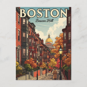  Boston Beacon Hill Reizen Briefkaart