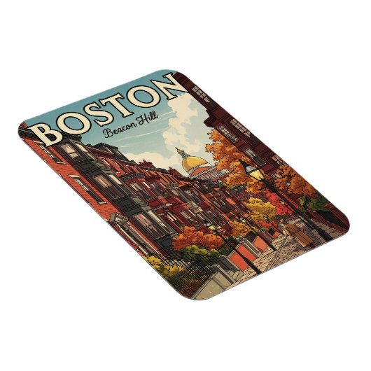  Boston Beacon Hill Reizen Magneet (Rechterzijde)