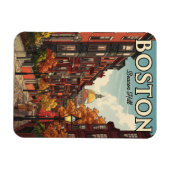  Boston Beacon Hill Reizen Magneet (Horizontaal)