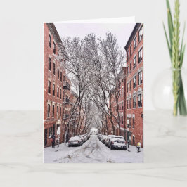 Boston Beacon Hill Snow Kaart