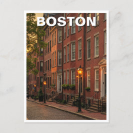 Boston Beacon Hill Travel Briefkaart