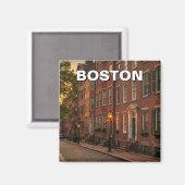 Boston Beacon Hill Travel Magneet (Voorkant / Achterkant)