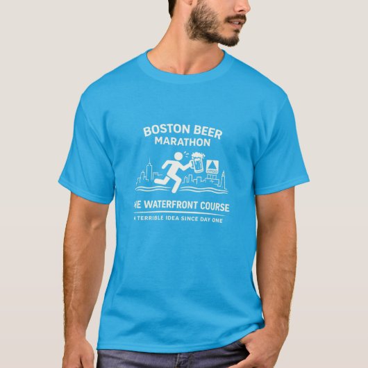 Boston Beer Marathon - The Waterfront Course T-Shi T-shirt (Voorkant)