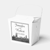 Boston Bestemming Bruiloft Favor Box Bedankdoosjes (Voorkant Zijde)