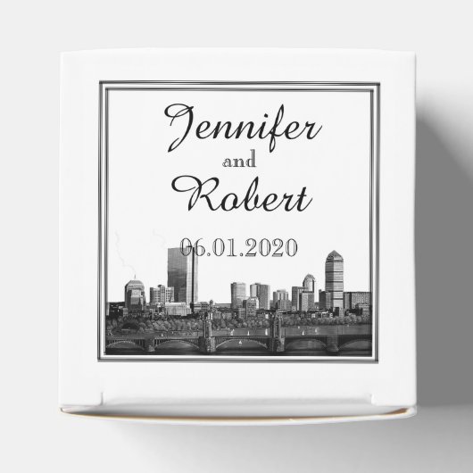 Boston Bestemming Bruiloft Favor Box Bedankdoosjes (Bovenkant)