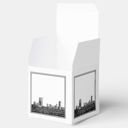 Boston Bestemming Bruiloft Favor Box Bedankdoosjes (Geopend)