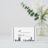 Boston Bestemming Trouwplaats Kaart Plaatskaartje (Staand voorkant)