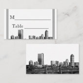 Boston Bestemming Trouwplaats Kaart Plaatskaartje (Voorkant / Achterkant)