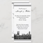 Boston Bestemming Trouwprogramma Programmakaart (Voorkant / Achterkant)