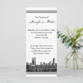 Boston Bestemming Trouwprogramma Programmakaart (Staand voorkant)