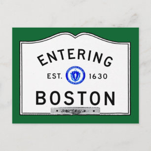 Boston betreden briefkaart